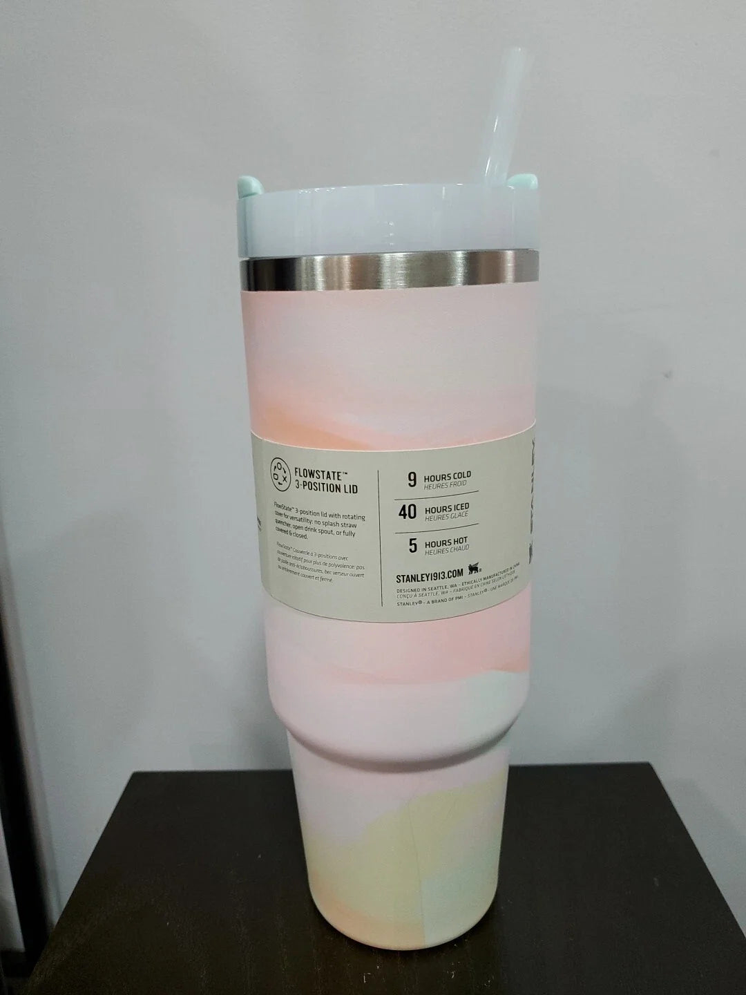 Stanley Quencher H2.0 FlowState Tumbler 30oz Pastel Multicolor Insulated Travel Mug with Handle